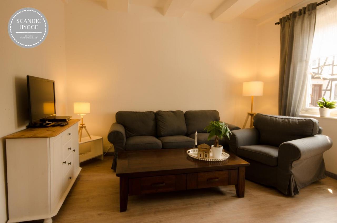 Ferienwohnung Scandic Hygge Bevern Im Weserbergland Esterno foto